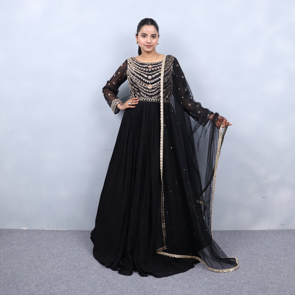 Elegant One-Piece Suit with Dupatta