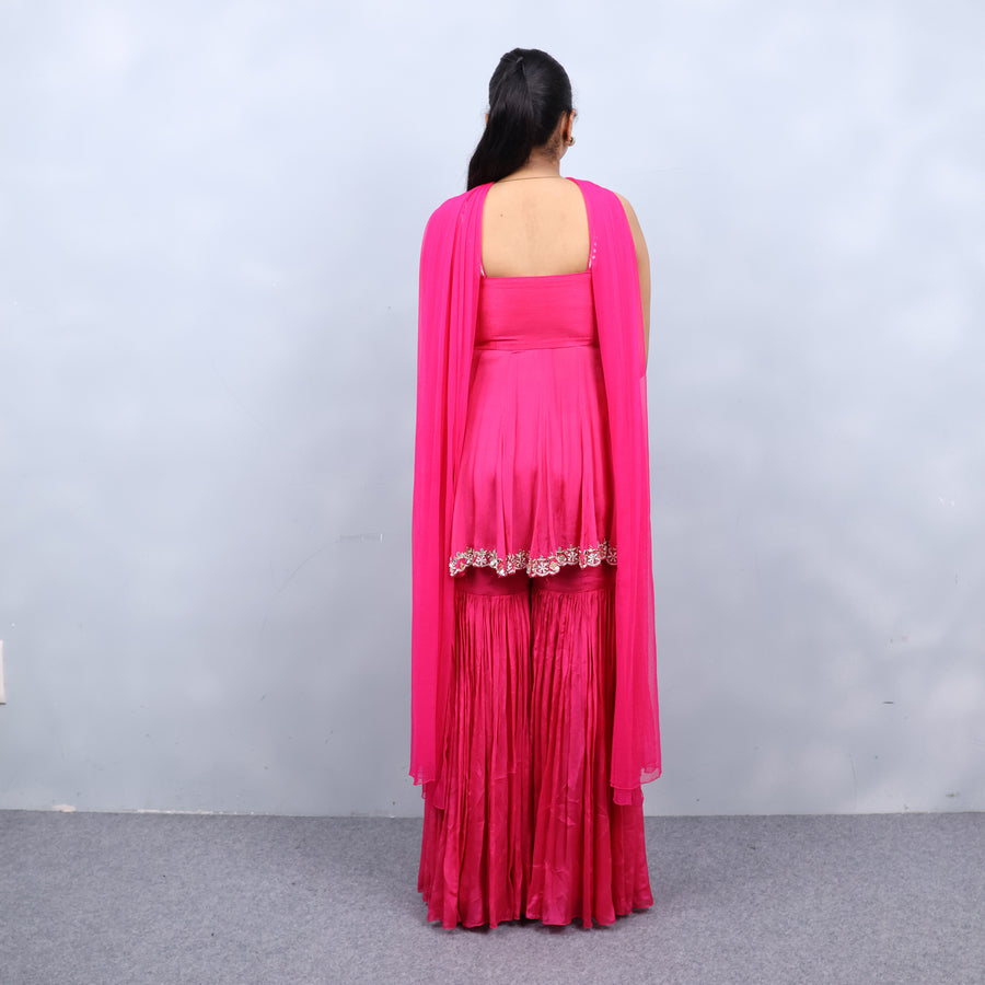 Stylish Peplum Sharara Set