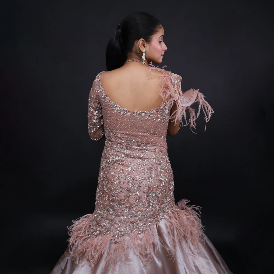 Ceremonial Mermaid Indo-Western Gown