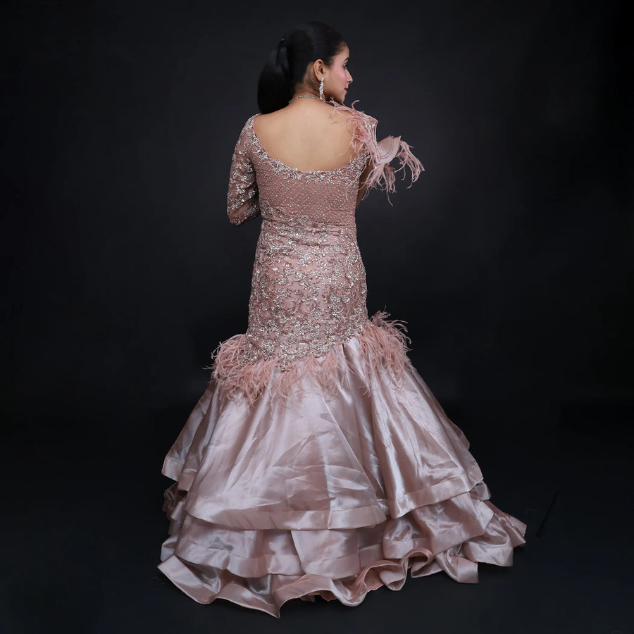 Ceremonial Mermaid Indo-Western Gown