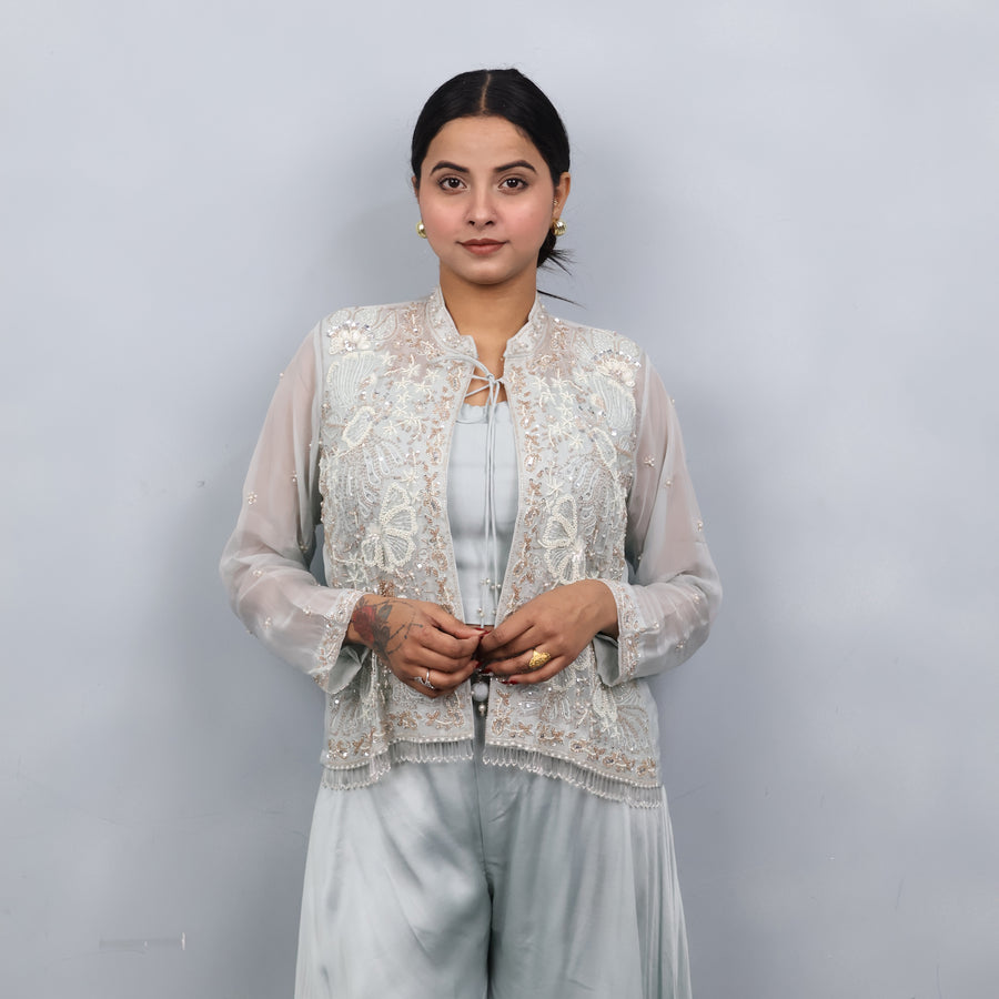 Palazzo Set with Shrug