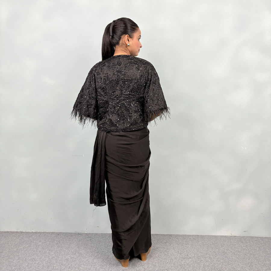Stylish Drape Saree with Jacket