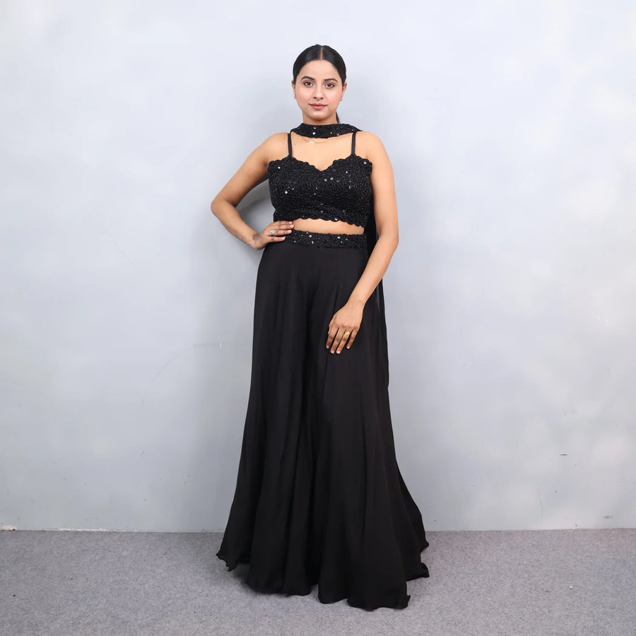 Trending Crop Top with Palazzo