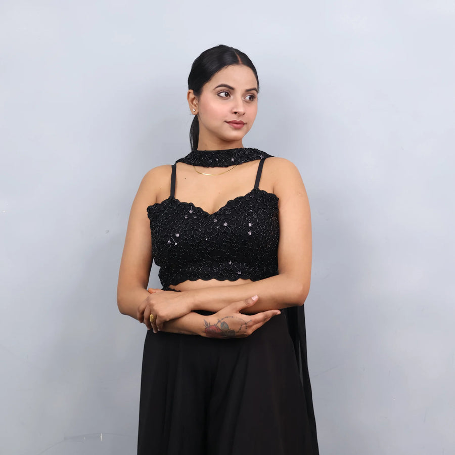 Trending Crop Top with Palazzo