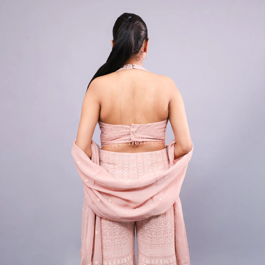 Crop Top Sharara in Indo-Western Style
