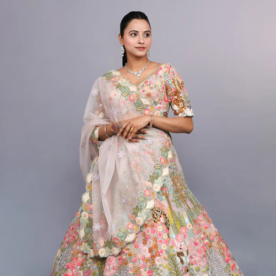 Trendy Indo Western Crop Top Lehenga