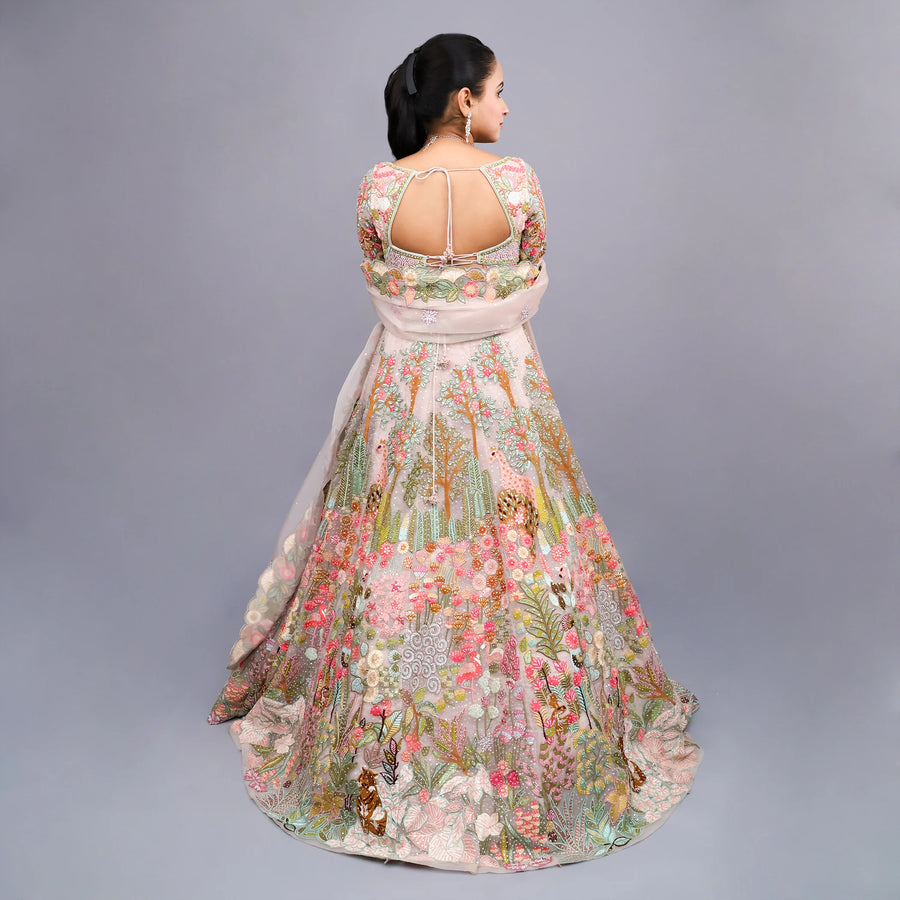 Trendy Indo Western Crop Top Lehenga