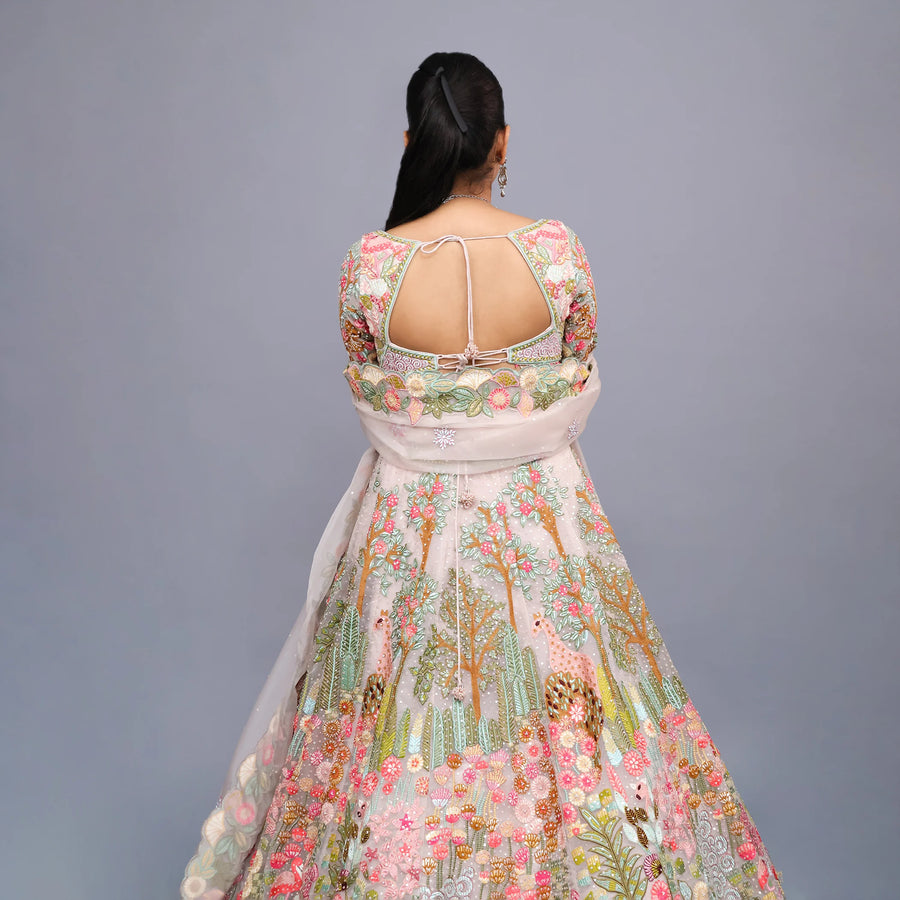 Trendy Indo Western Crop Top Lehenga