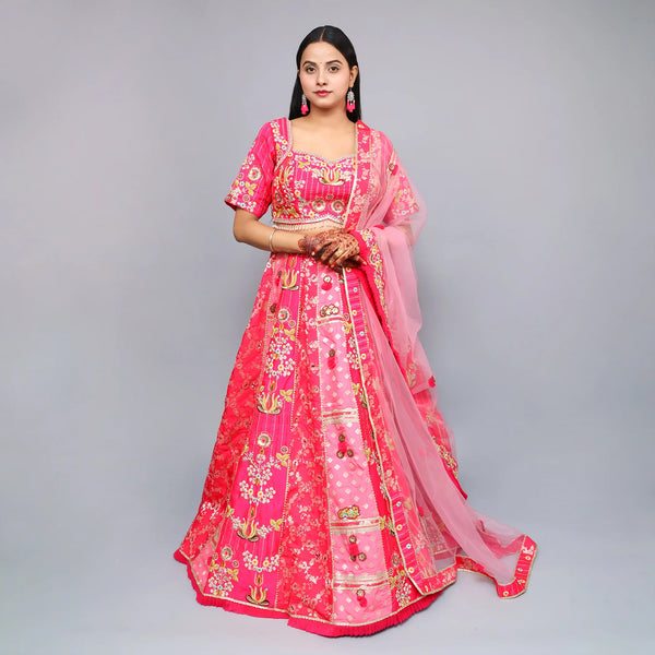 Traditional Multi Kali Lehenga