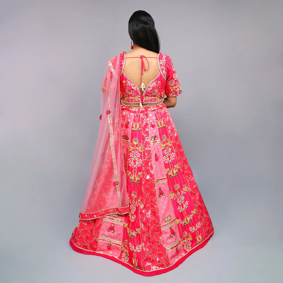 Traditional Multi Kali Lehenga