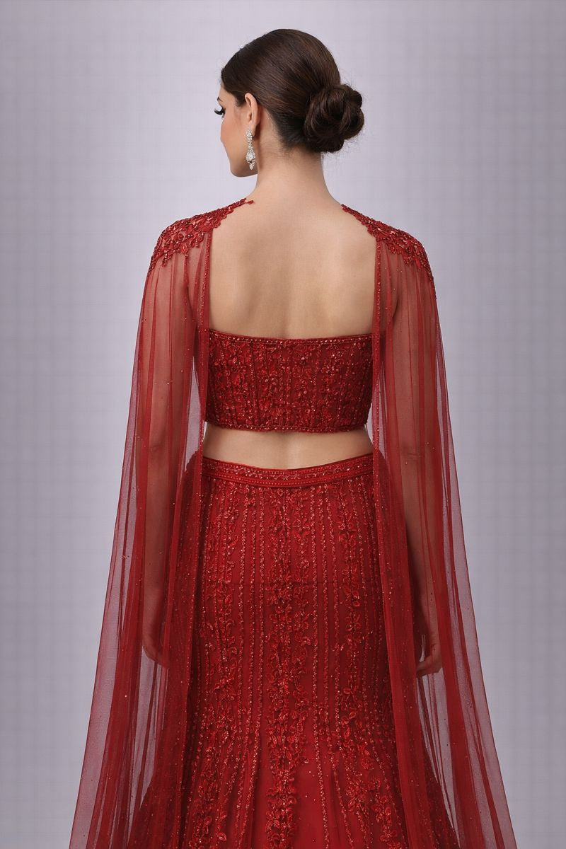 Lehenga Crop top style 