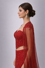 Lehenga Crop top style 