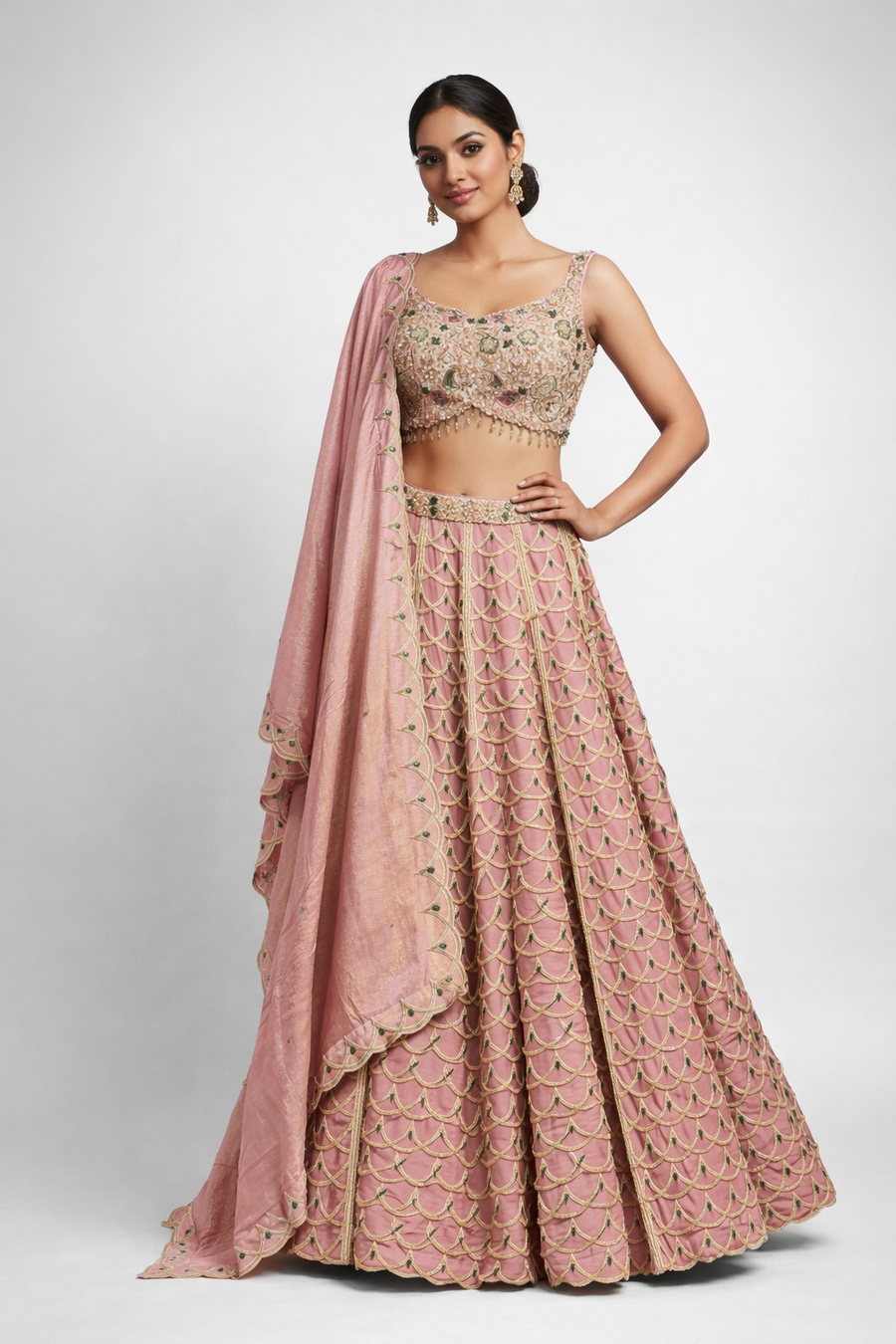Lehenga With Crop Top 