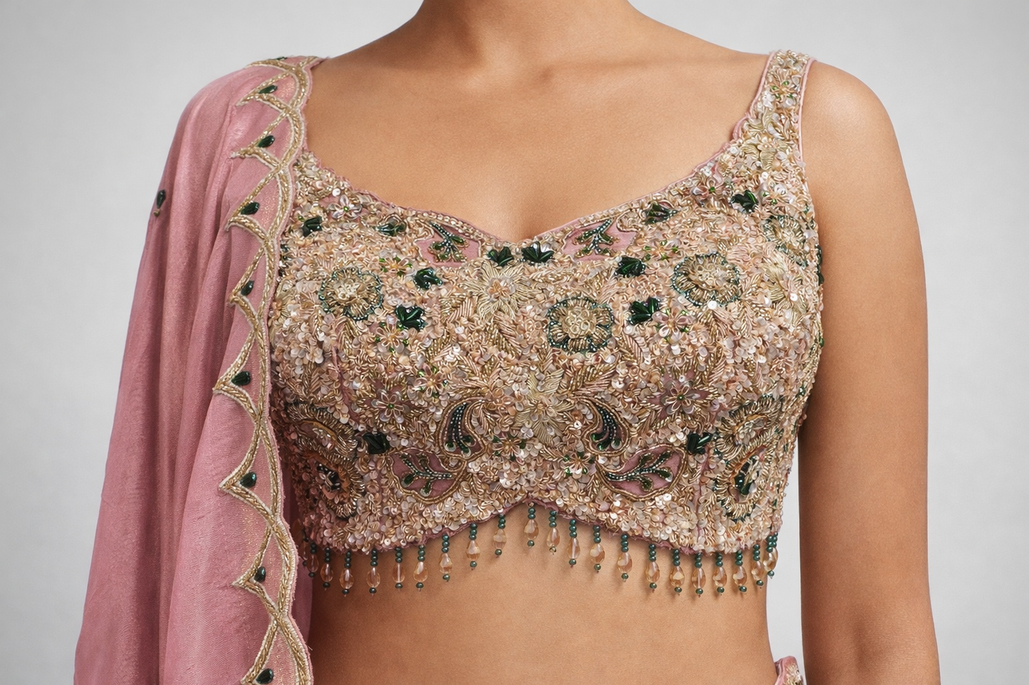 Lehenga With Crop Top 