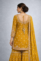 Mustard Yellow Sharara Suit 