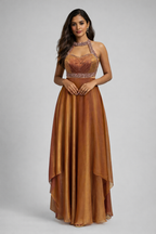 One Piece With Halter Neck 