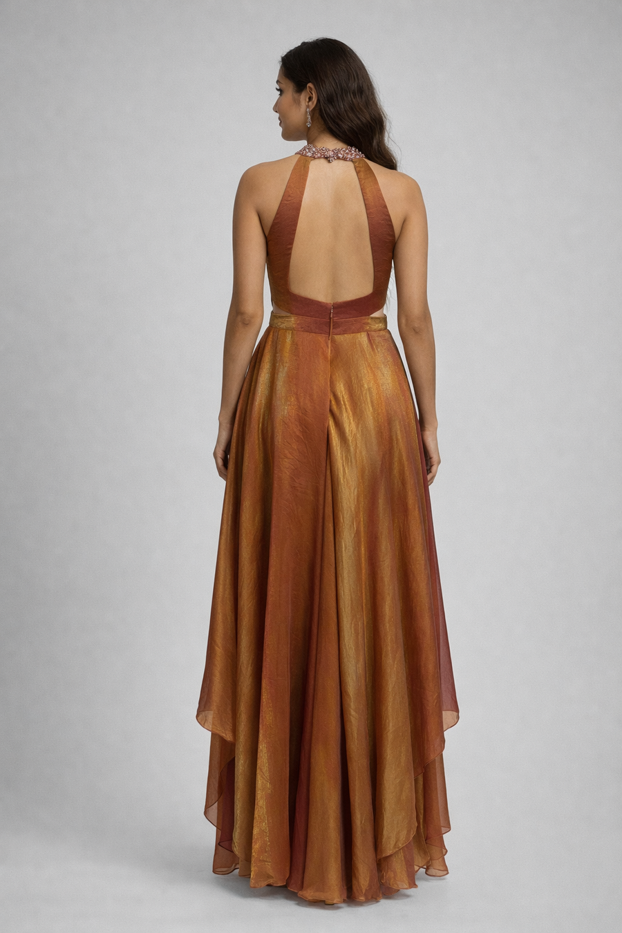 One Piece With Halter Neck 