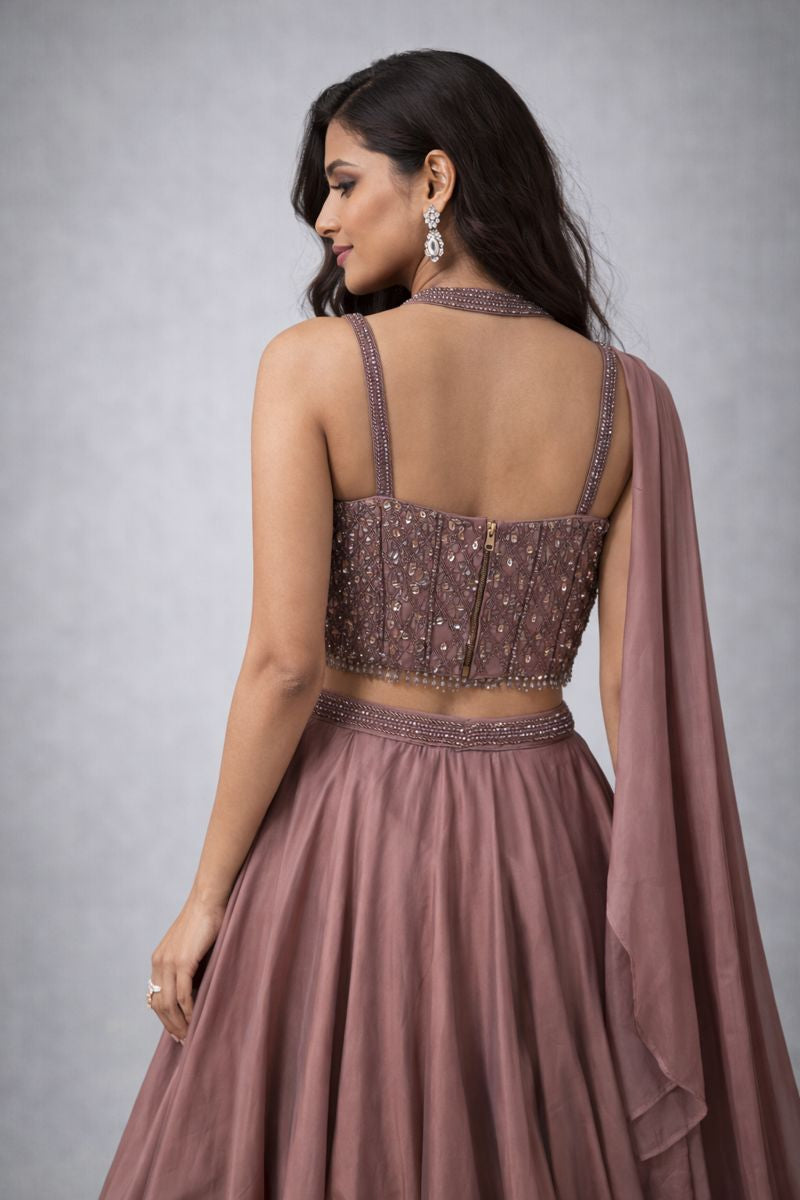 Onion Crop Top Skirt 