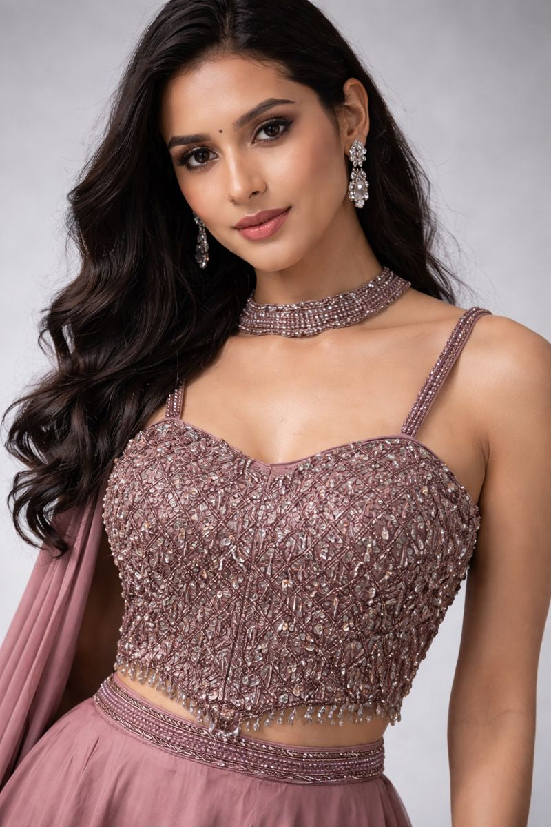 Onion Crop Top Skirt 