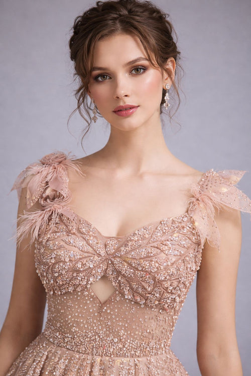 Peach Barbie Gown