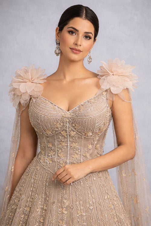 Peach Barbie Gown 