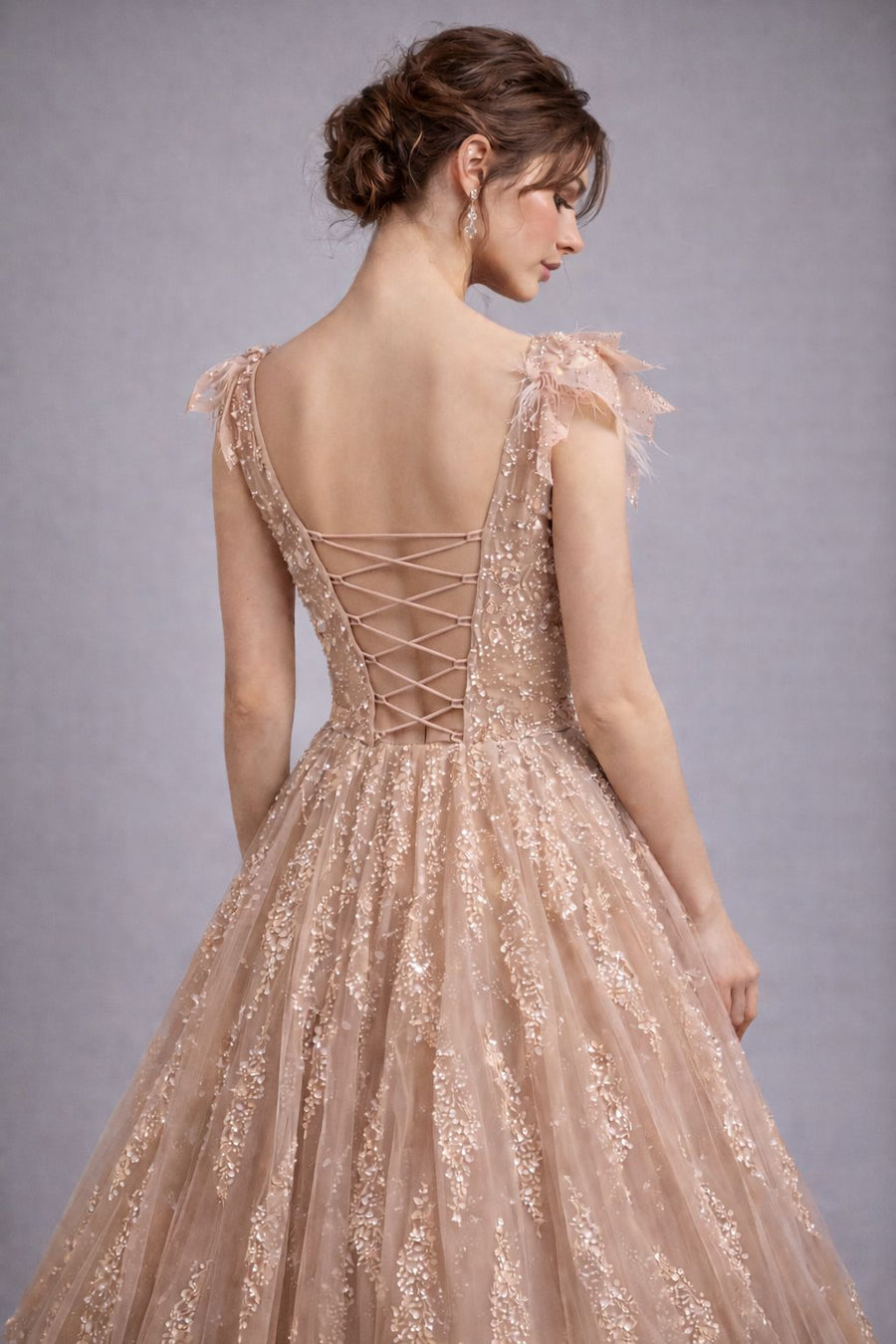 Peach Barbie Gown