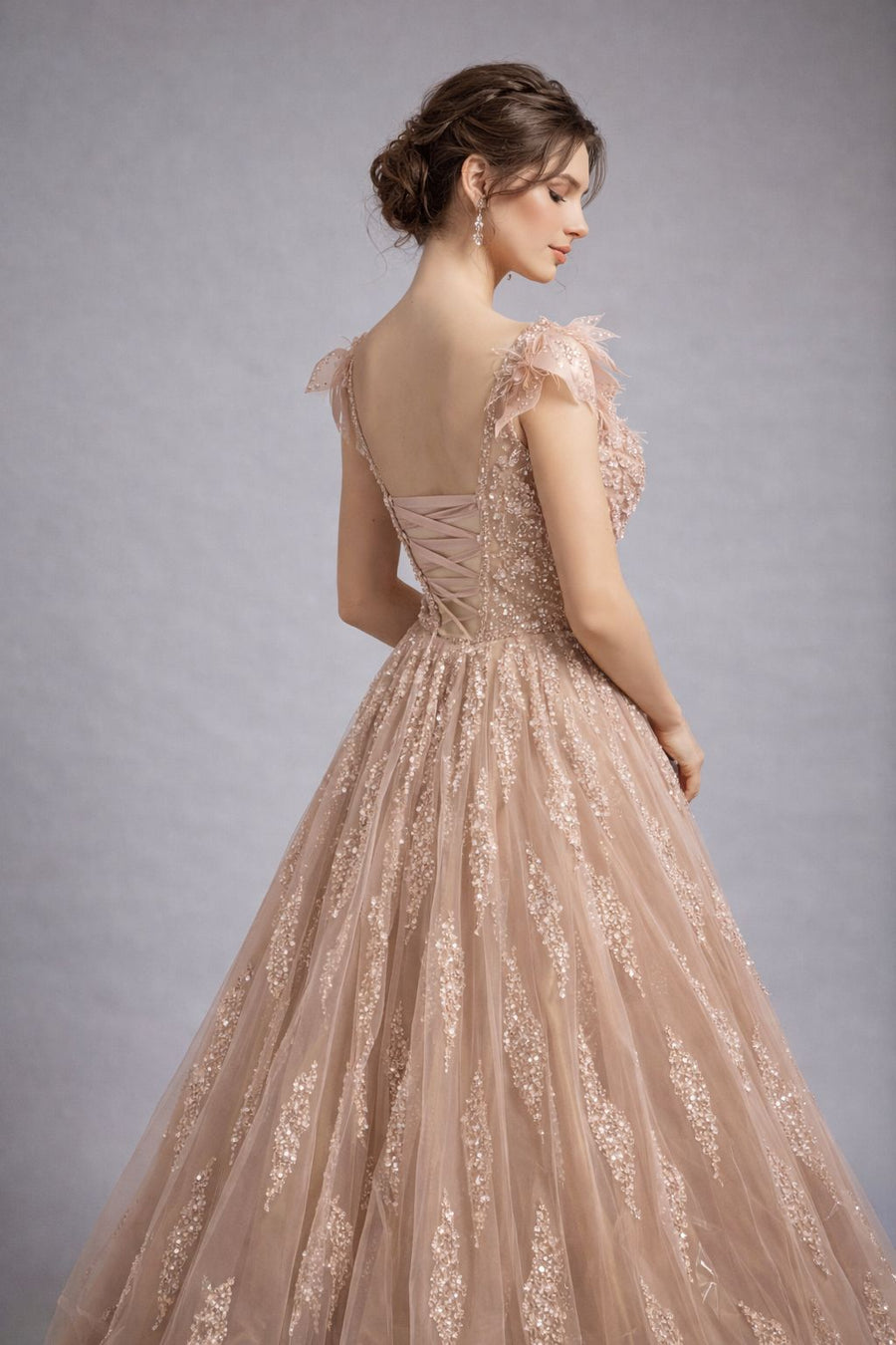 Peach Barbie Gown