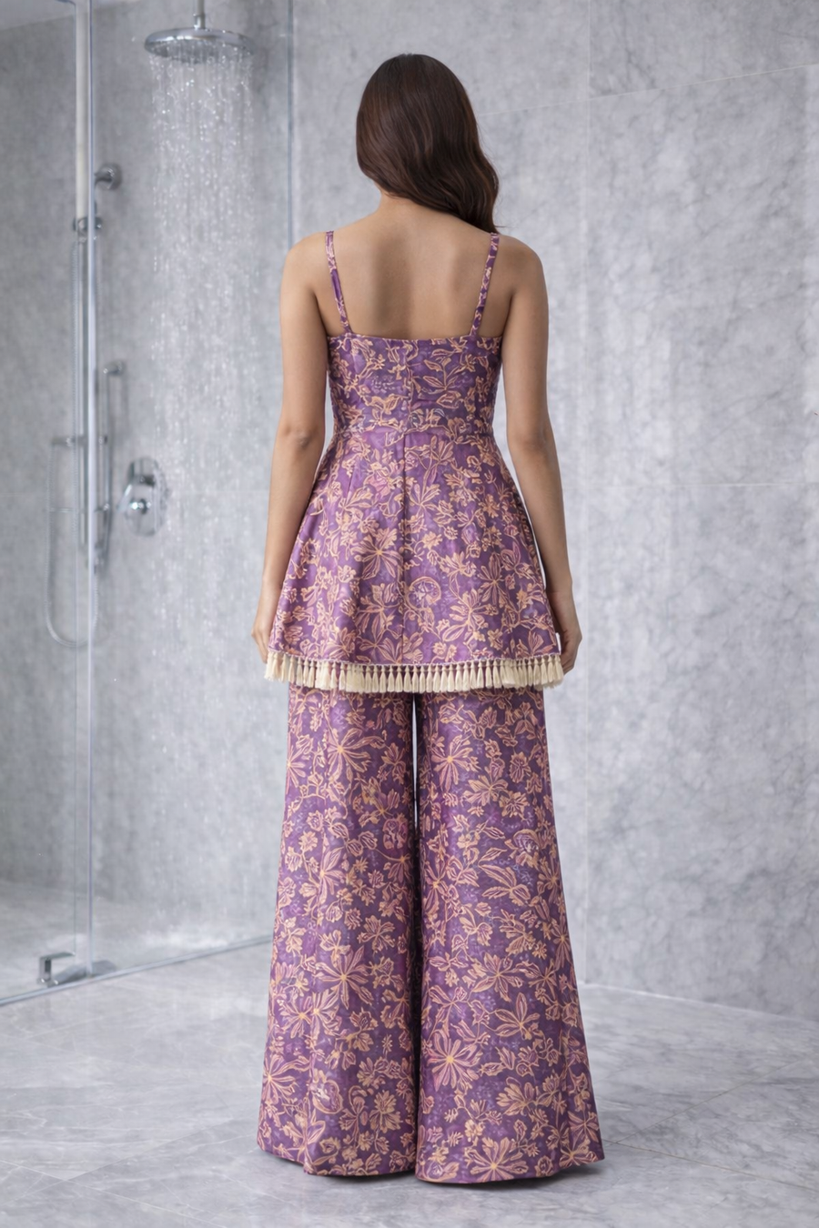 Puplum Style Sharara  