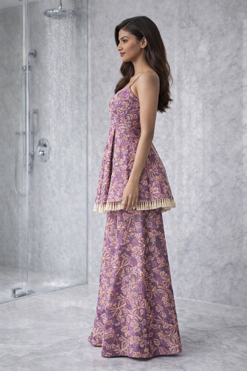 Puplum Style Sharara  