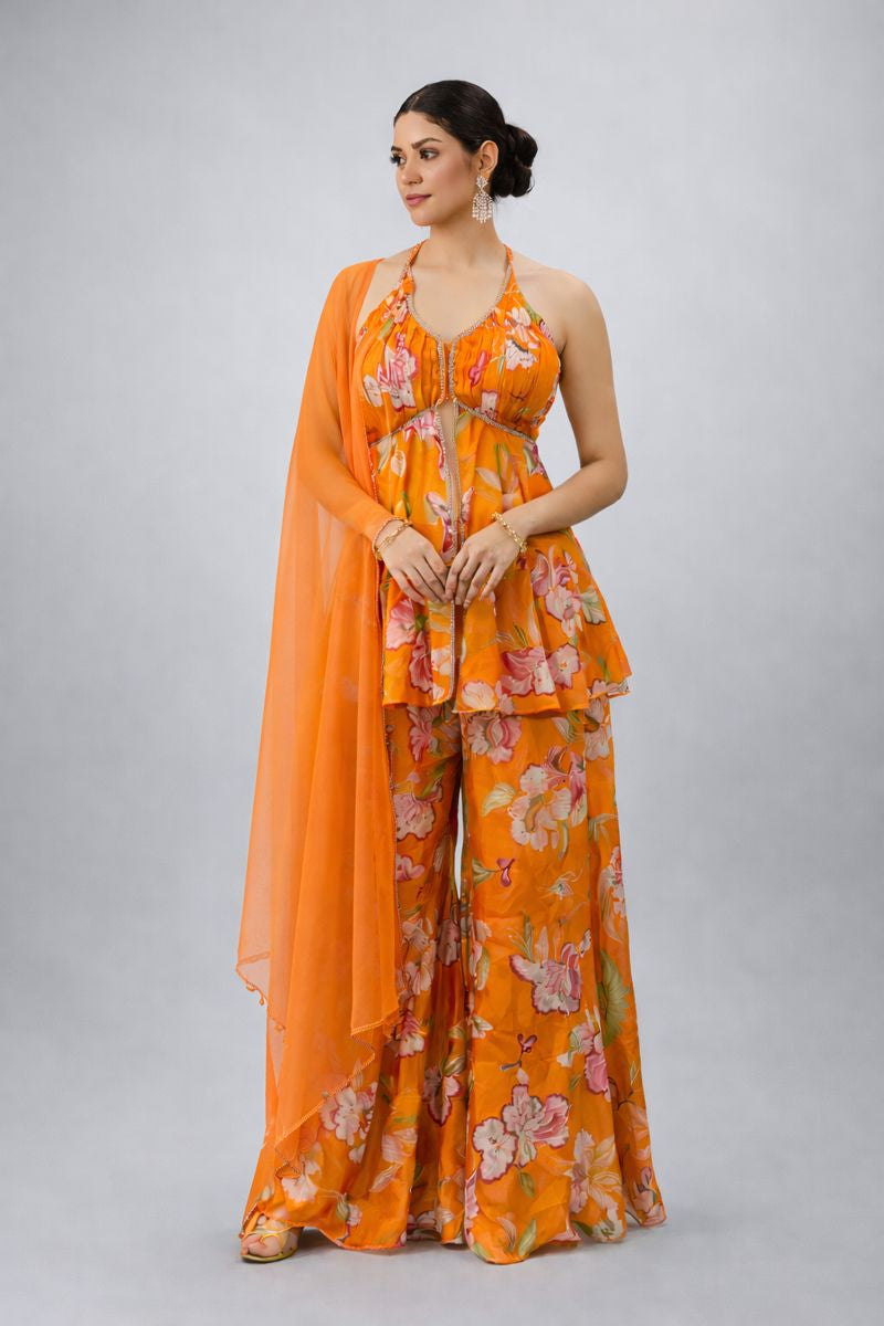 Sharara Suit Peplum Style 