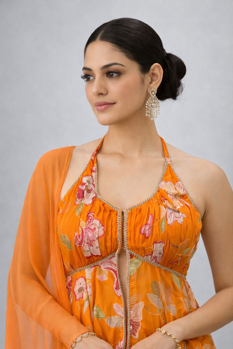 Sharara Suit Peplum Style 