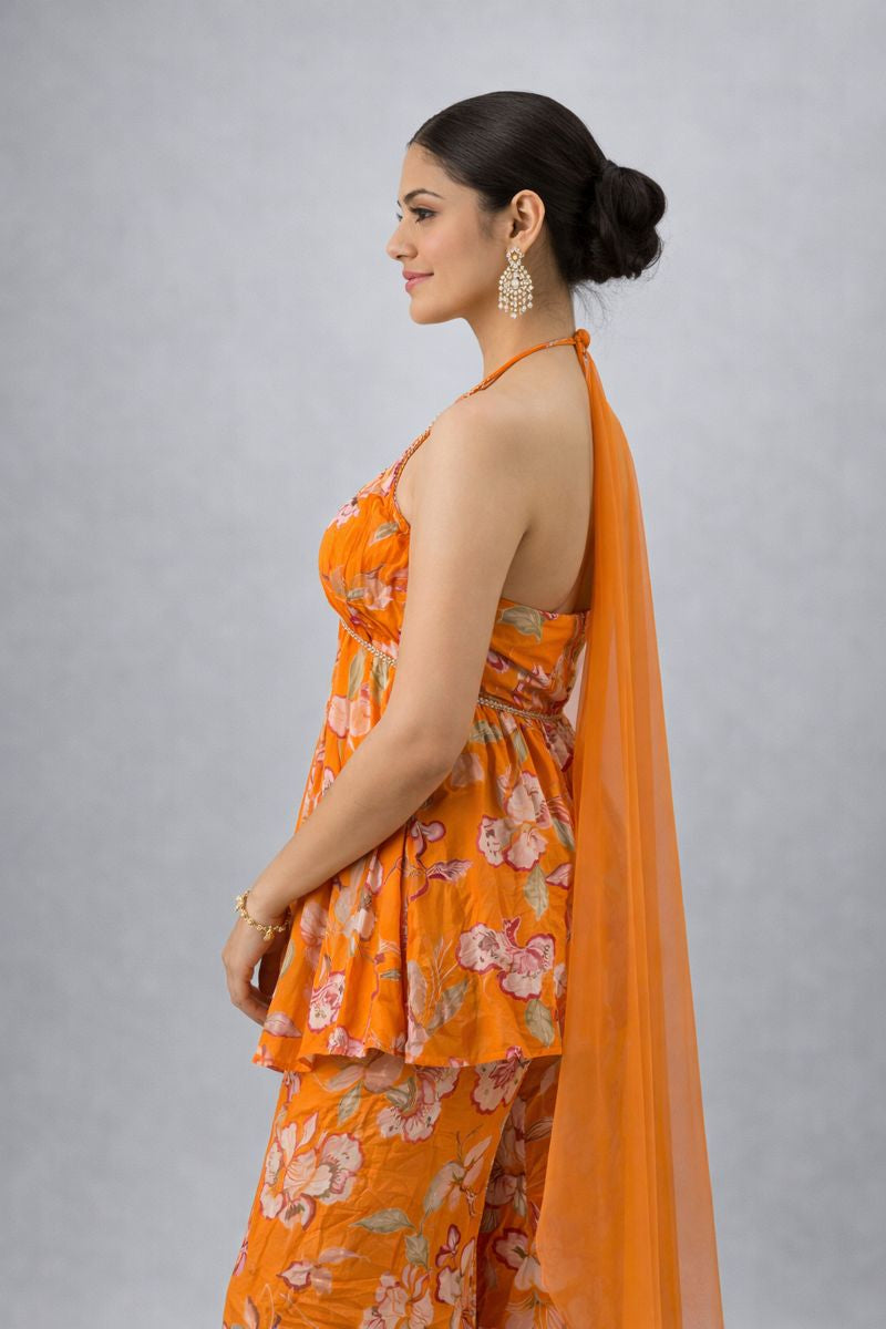 Sharara Suit Peplum Style 