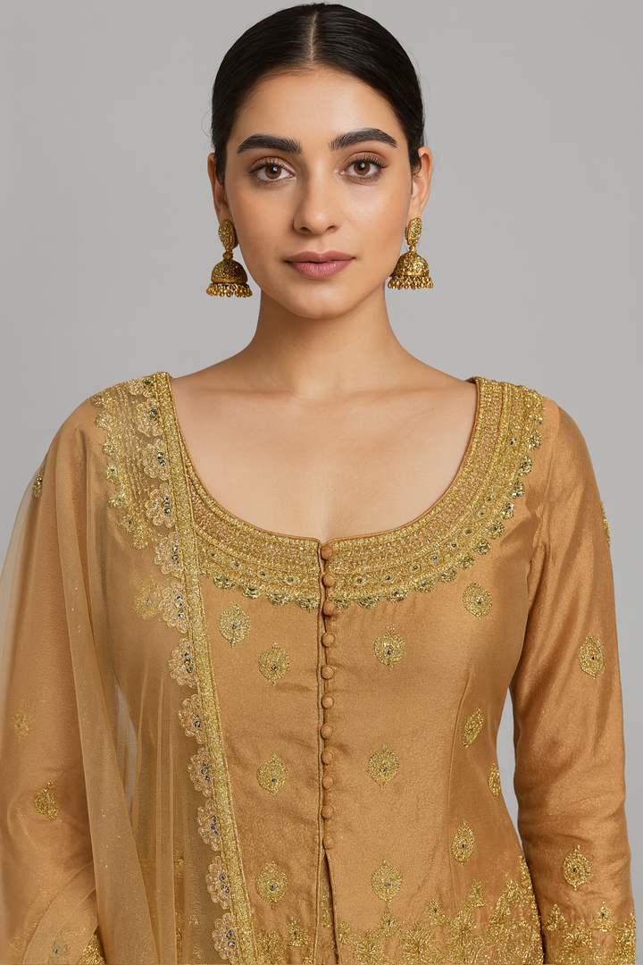 Short Shirt Lehenga front profile