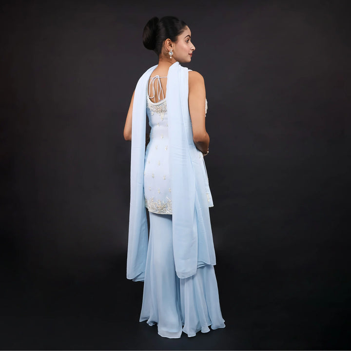 Straight Suit with Sharara Vastrachowk
