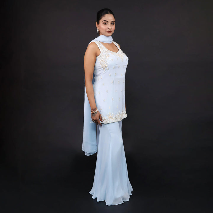 Straight Suit with Sharara Vastrachowk