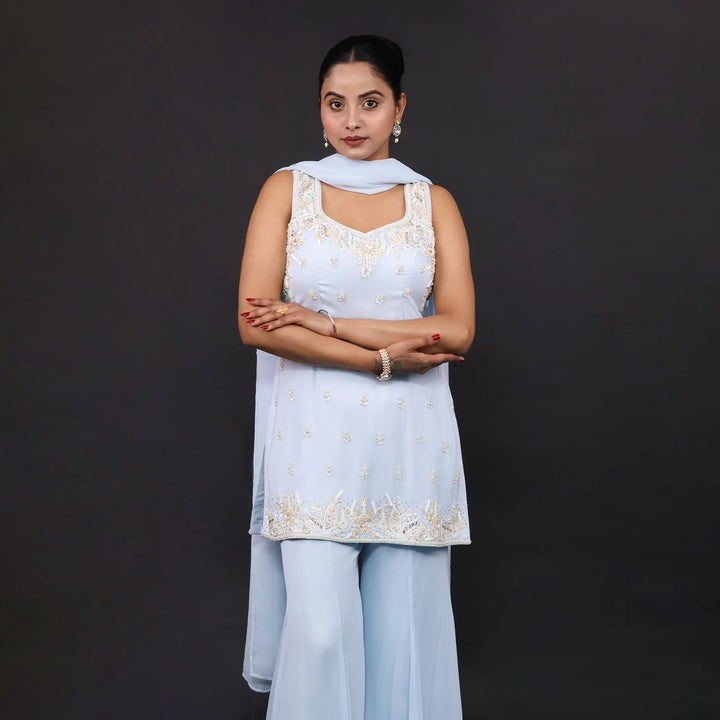 Straight Suit with Sharara Vastrachowk