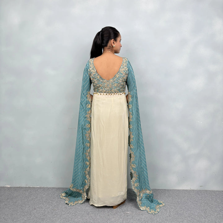 Stylish Cawul Dhoti with Trendy Long Sleeves- Vastrachowk