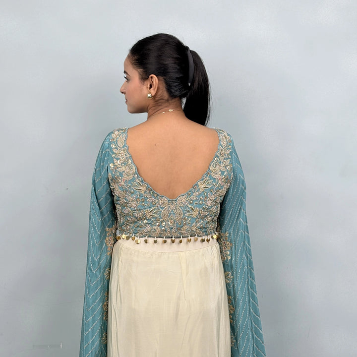 Stylish Cawul Dhoti with Trendy Long Sleeves- Vastrachowk