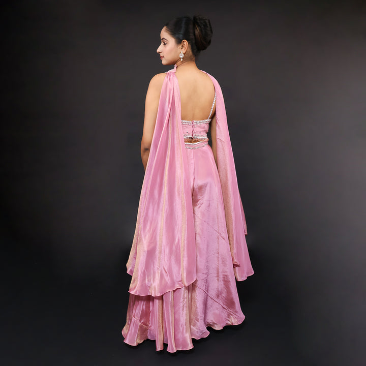 Stylish Crop Top Sharara Set Vastrachowk