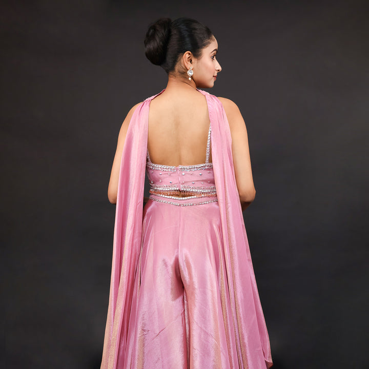 Stylish Crop Top Sharara Set Vastrachowk