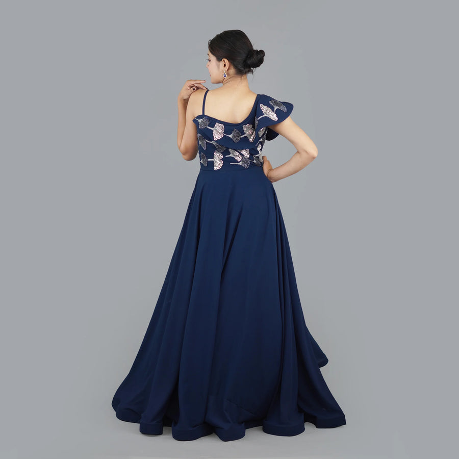 Stylish Floor-Length Anarkali Gown Vastrachowk