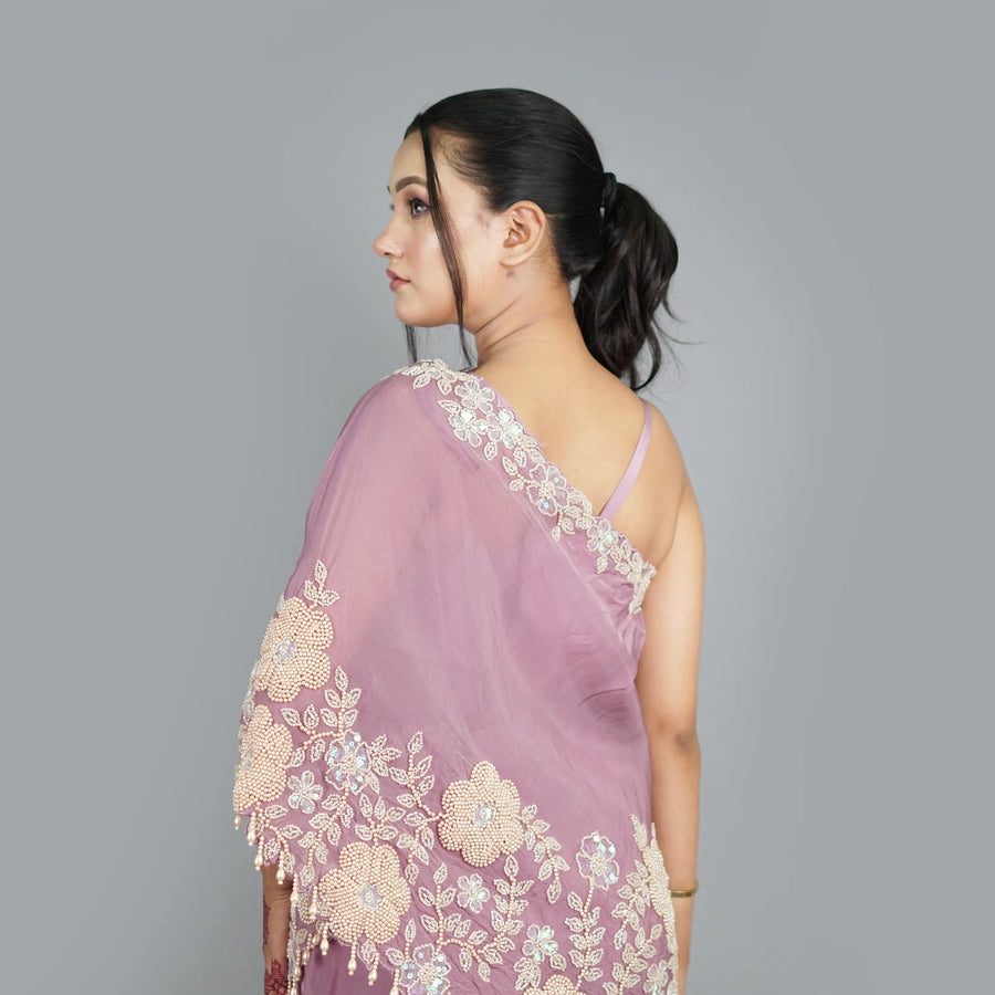 Stylish Off-Shoulder Crop Top with Sharara Set