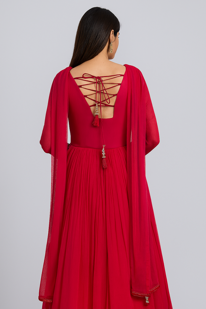 Stylish One Piece Gown back profile