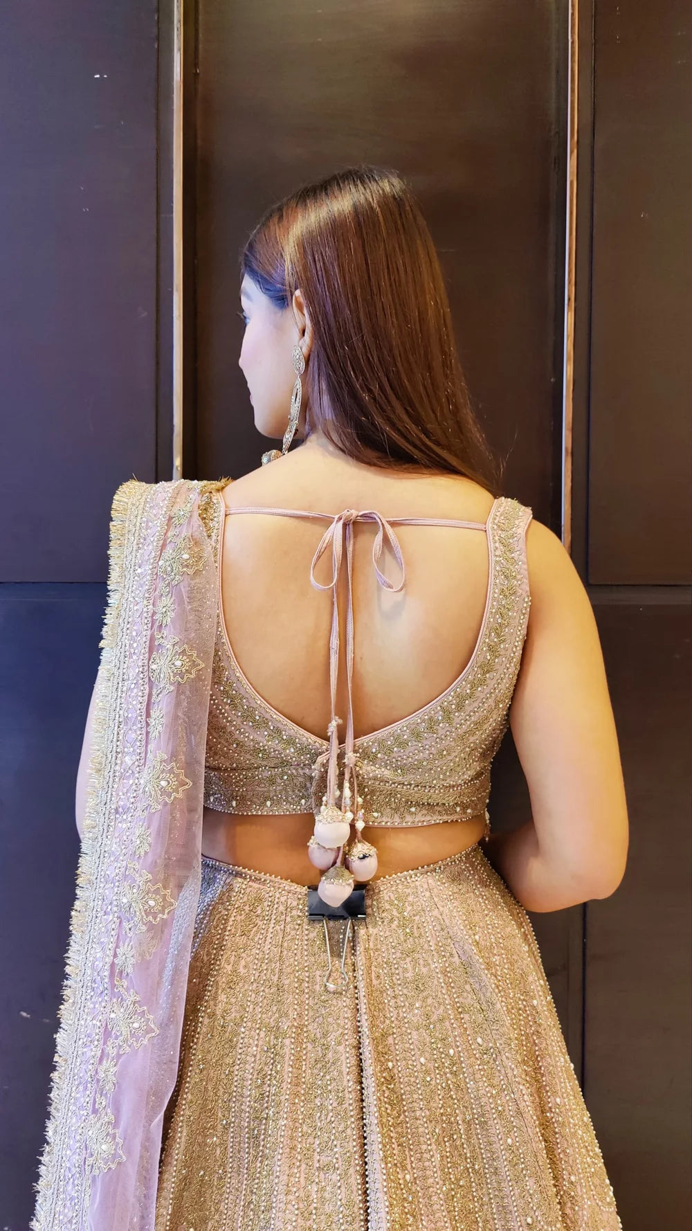 Vastrachowk Traditional Mauve Lehenga Choli in Silk