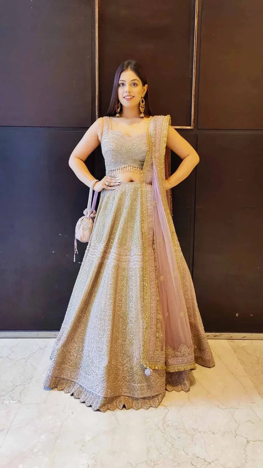 Mauve Lehenga Choli