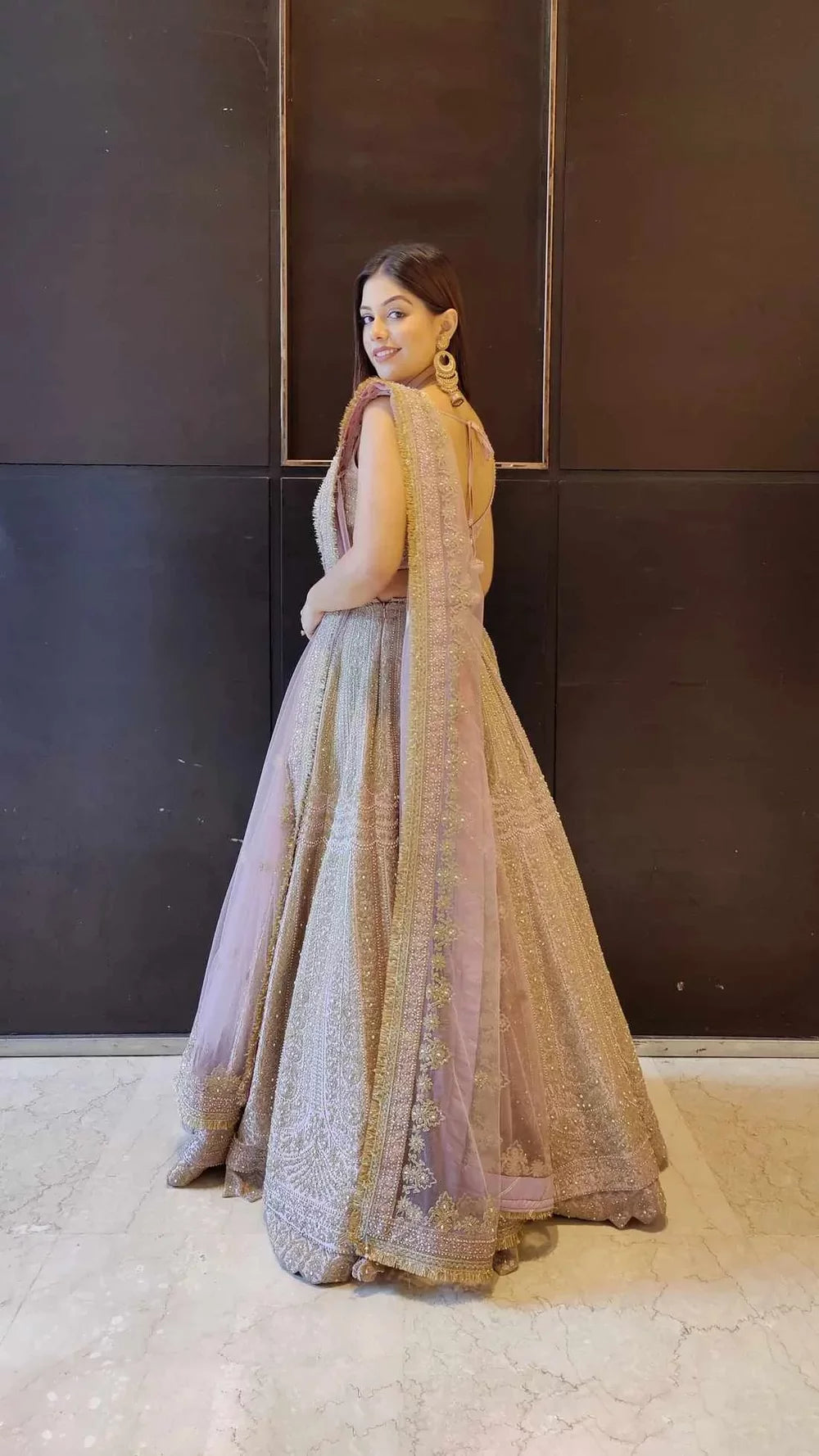 Vastrachowk Traditional Mauve Lehenga Choli in Silk