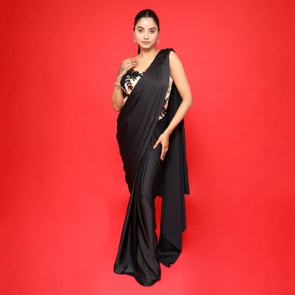 Trendy Cord Set Style Drape Saree