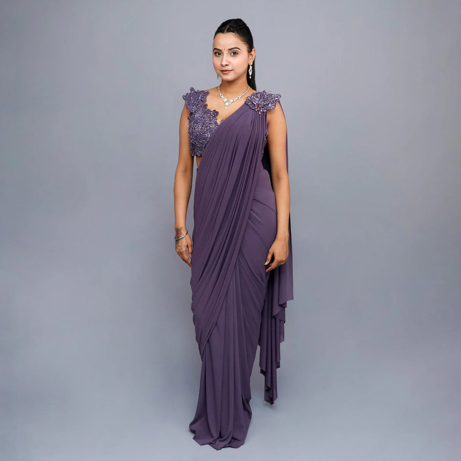 Trendy Drape Saree for Elegant Women- Vastrachowk