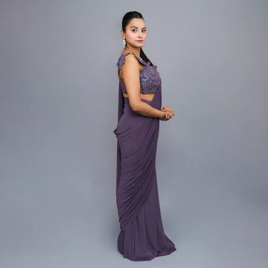 Trendy Drape Saree for Elegant Women- Vastrachowk