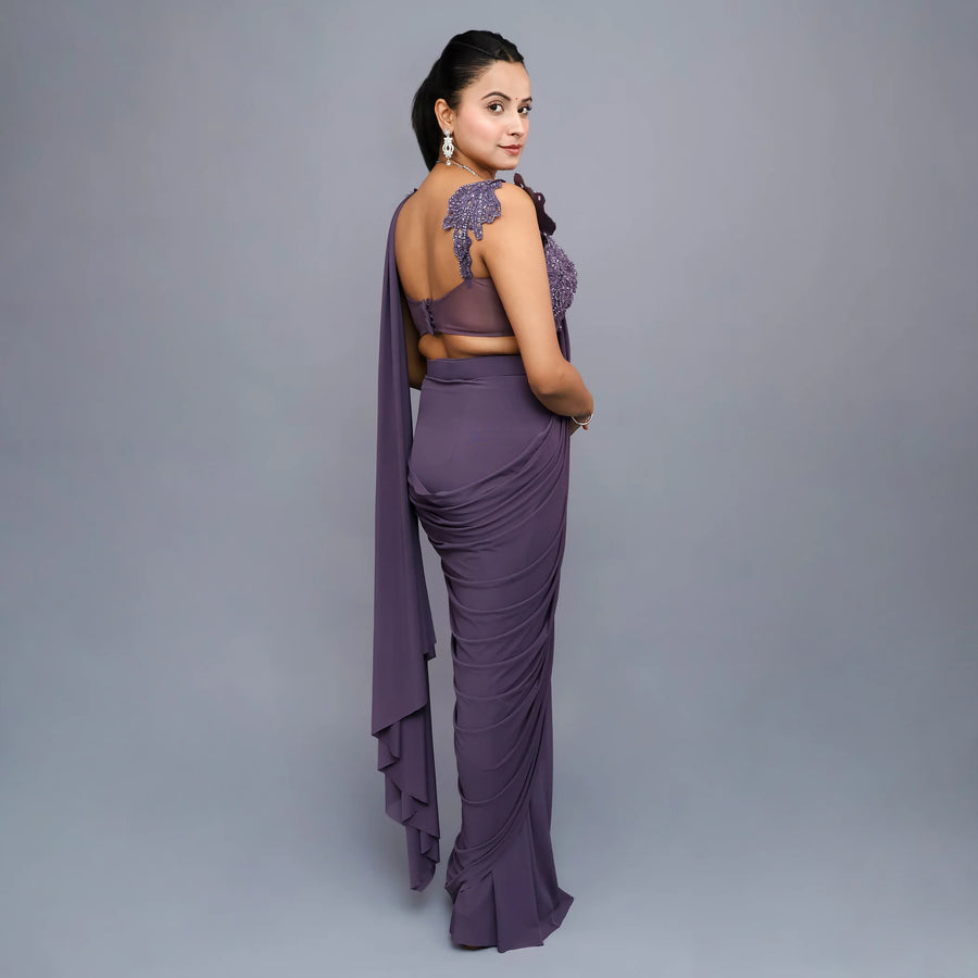 Trendy Drape Saree for Elegant Women- Vastrachowk